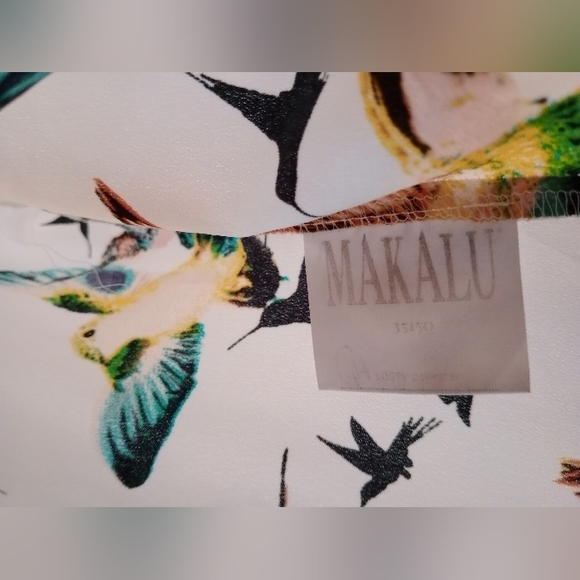 White Bird Print Women's Top - Picture 3 of 3